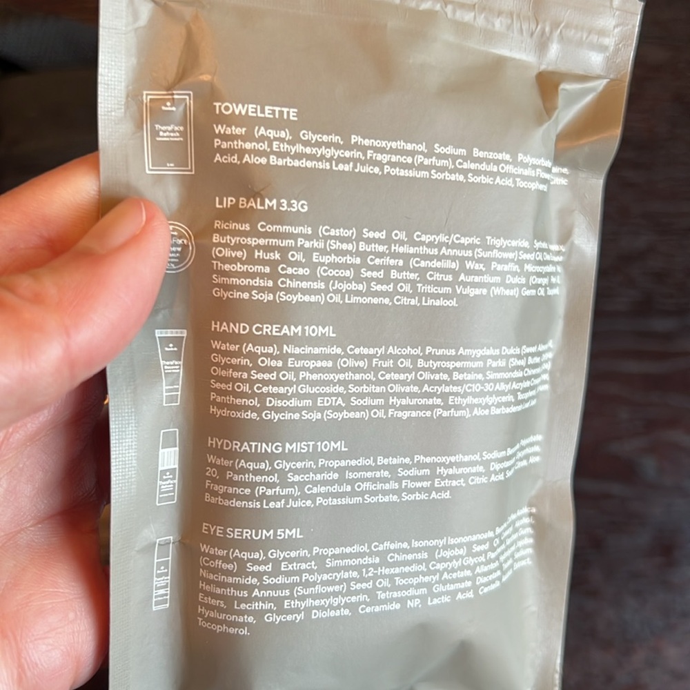 (4/$10) United Airlines Polaris Therabody Amenity Kit Cross Body Belt Bag - Picture 6 of 7